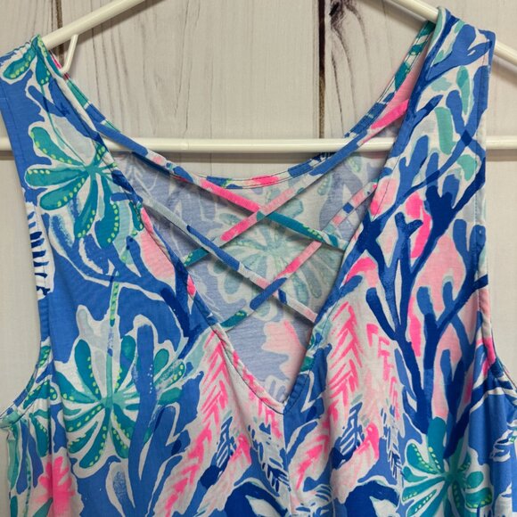 Lilly Pulitzer Kristen Swing Dress S Multi Jet Stream EUC - Picture 4 of 11